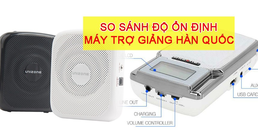 So sánh mức độ ổn định của các loại máy trợ giảng Hàn Quốc