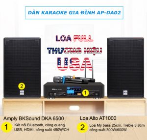 Dàn karaoke gia đình thương hiệu Mỹ AP-DA02