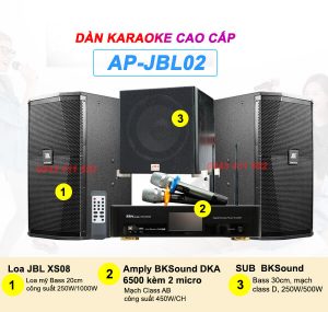 Dàn Karaoke cao cấp cho gia đình JBL02 chính hãng