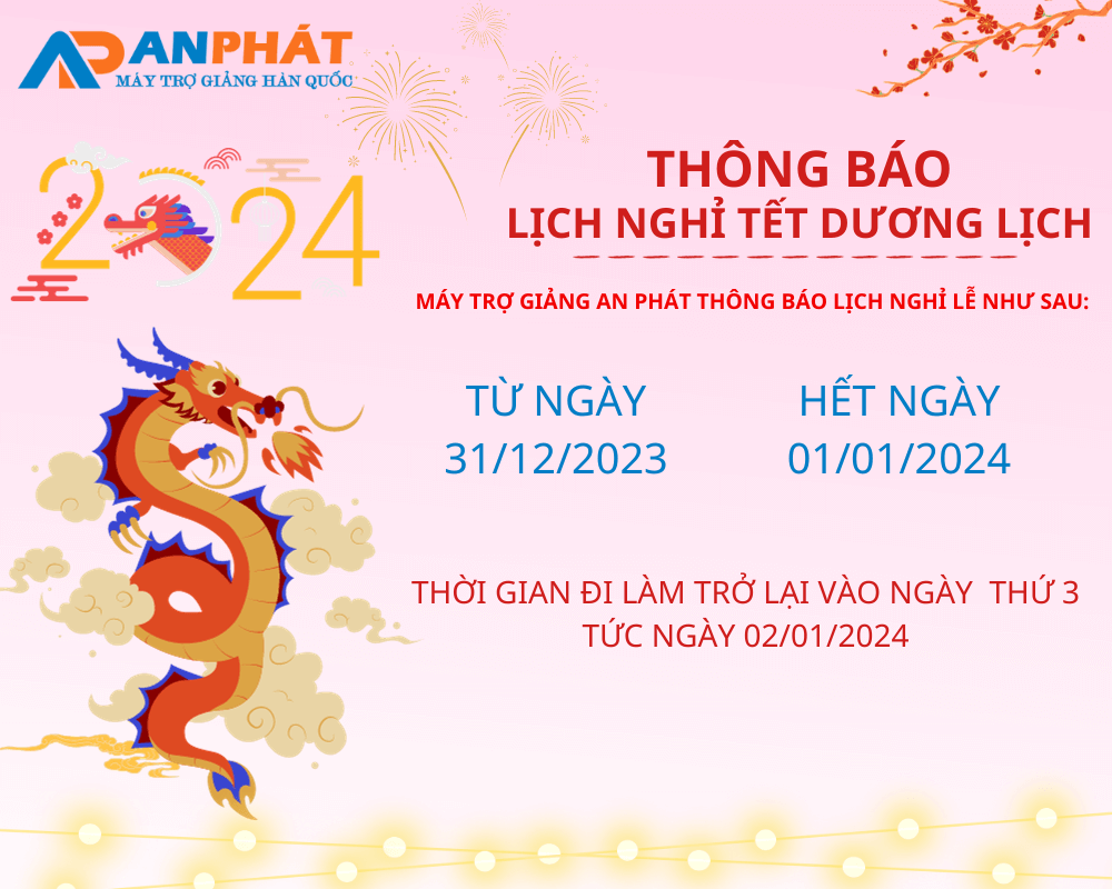 Thong bao lich nghi Tet duong lich