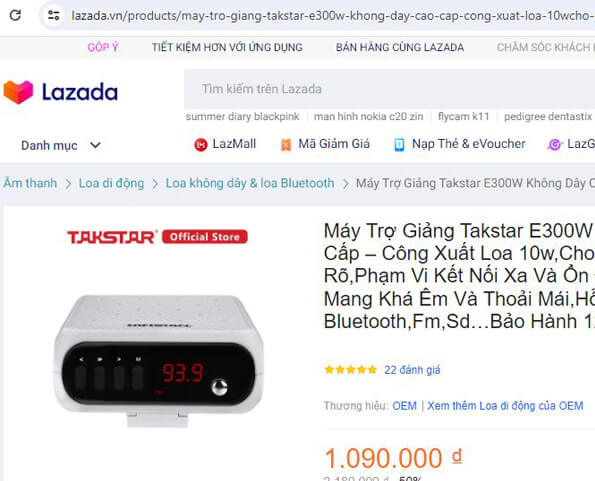 gia may tro giang takstar tren lazada