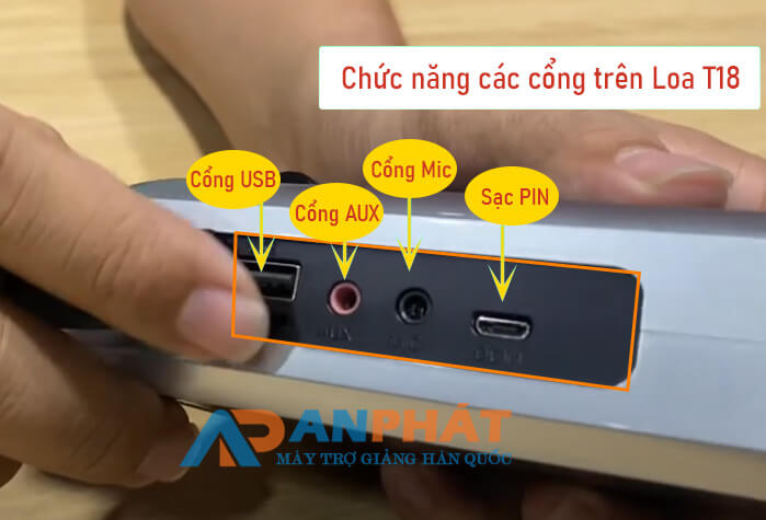 chuc nang cac cong tren loa aporo t18